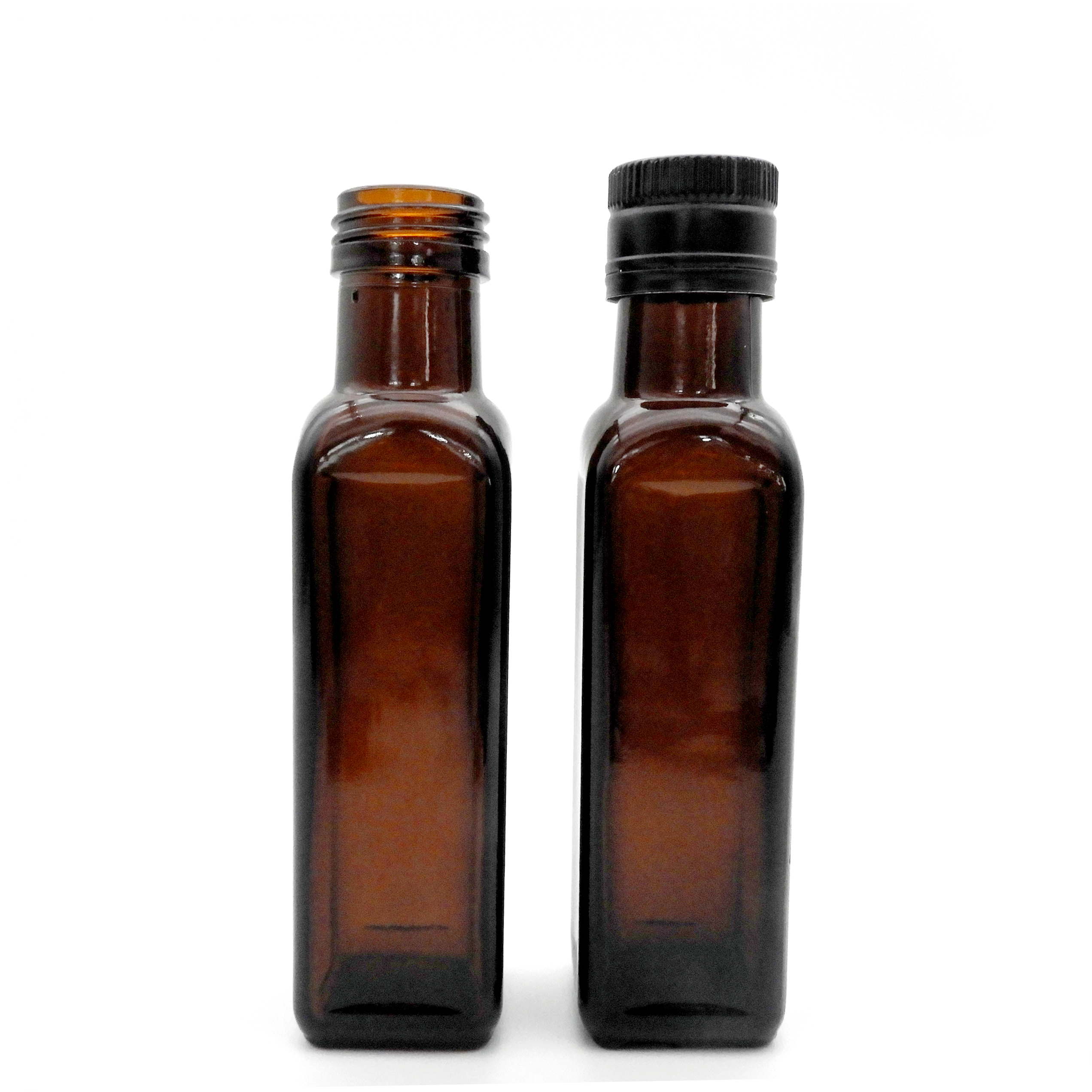 Bottiglia di olio d'oliva quadrata da 100 ml (1)