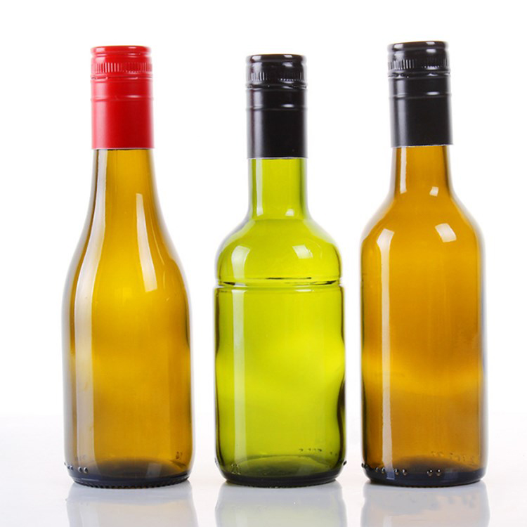 Mini bottiglia di vetro da vino bordeaux da 187 ml (1)