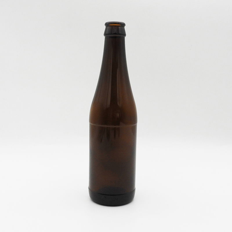 330 ml jantárová sklenená fľaša na pivo (2)