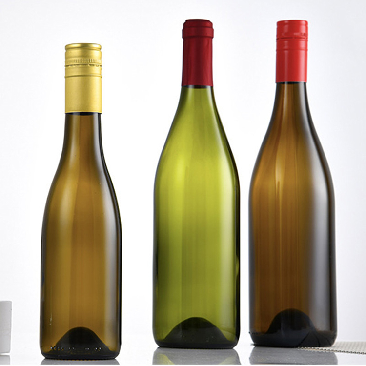 750ml zelená burgundská láhev na víno se šroubovacím uzávěrem (1)
