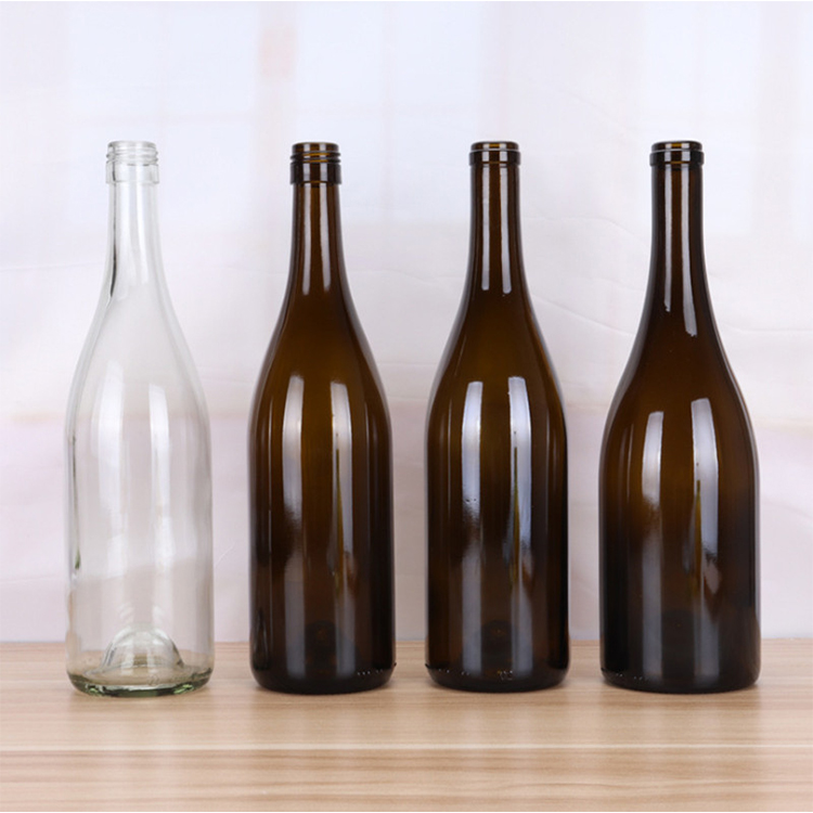 750ml हरियो बरगंडी स्क्रू शीर्ष वाइन बोतल (5)