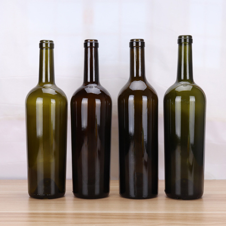 Botella de copa de vino vacía de 750 ml (2)