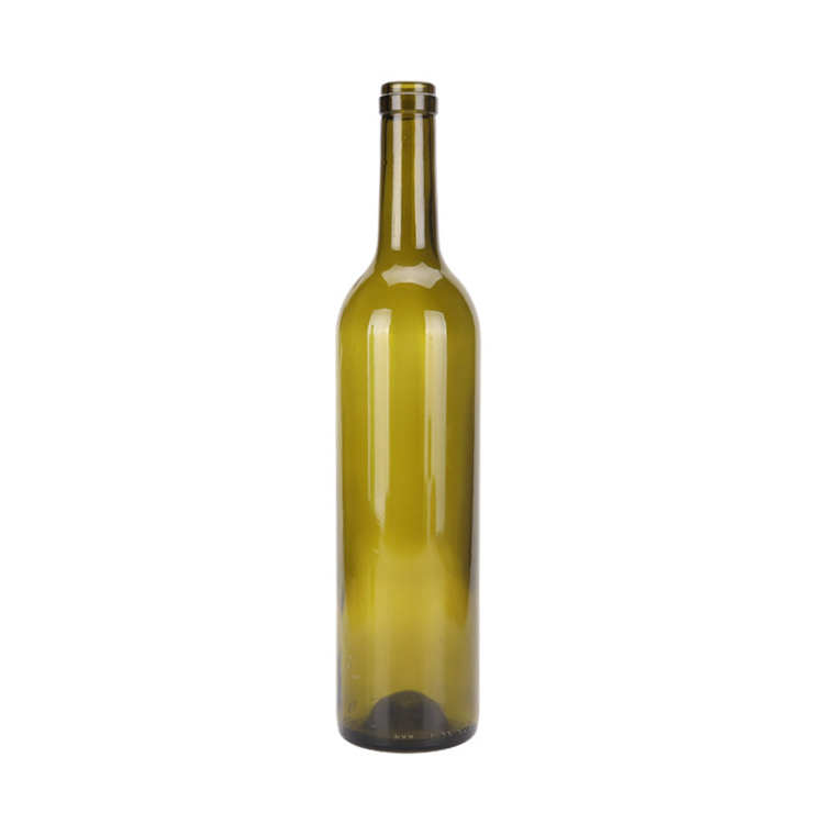 Garrafa de vidro Winehisky verde 750ml (3)