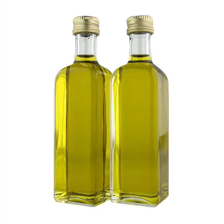 Botella de aceite de oliva cuadrada transparente de 500 ml (5)