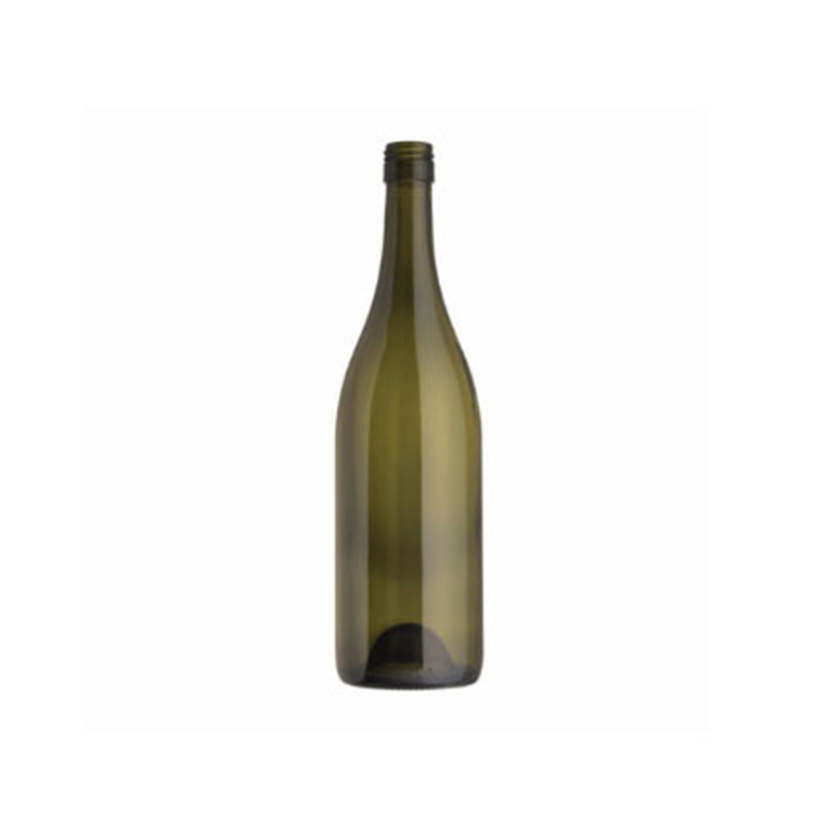 750ml Green Burgundy Screw Top Wine Bottle (3)