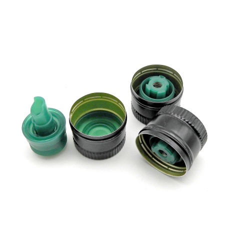 31.5*24mm Olive Oil Bottle Cap Aluminium Plastic Pourer Cap for Coconut Oil Bottle