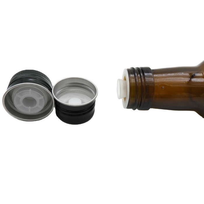 31.5*24mm Olive Oil Bottle Cap Aluminium Plastic Pourer Cap for Coconut Oil Bottle