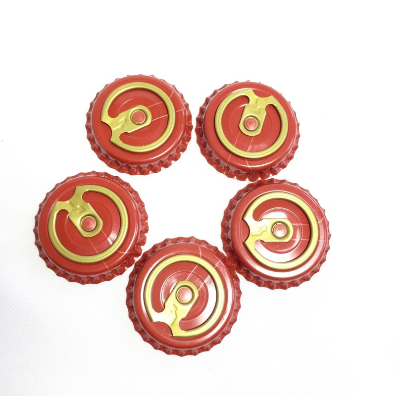 26mm Easy Open Ring Pull Crown Cap for Beer Juice Soda Glass Bottle