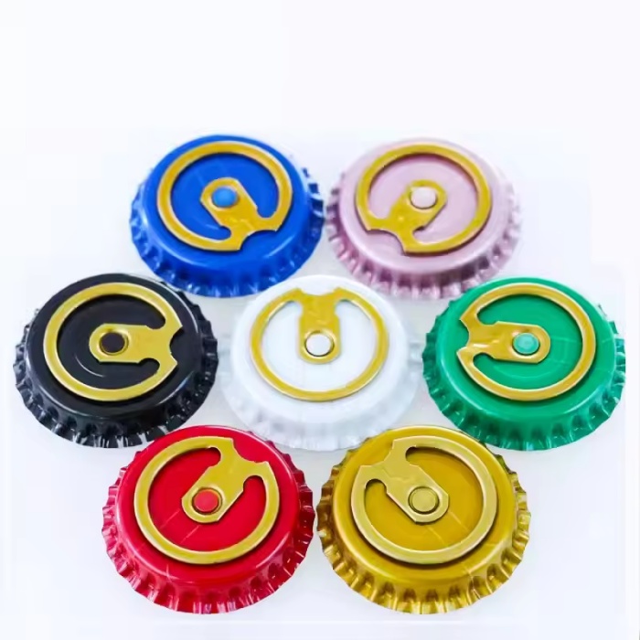 26mm Easy Open Ring Pull Crown Cap for Beer Juice Soda Glass Bottle